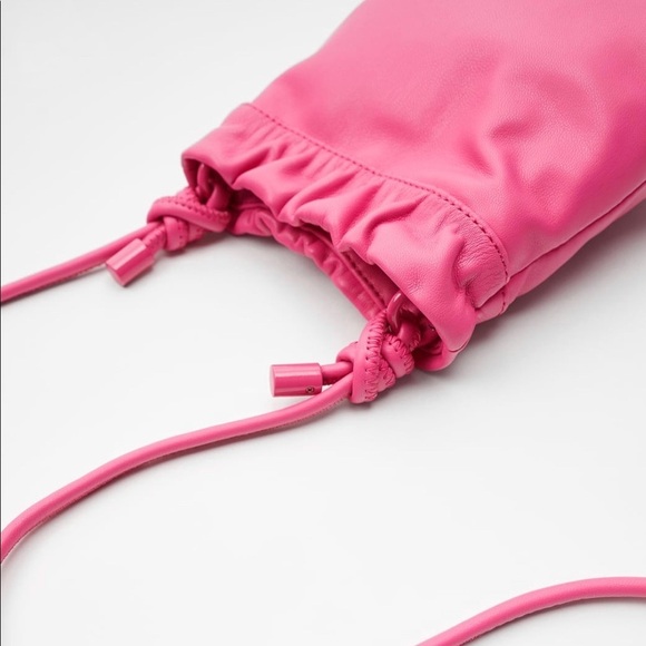 ZARA BNWT Knotted Mini Bucket Bag - Picture 5 of 5